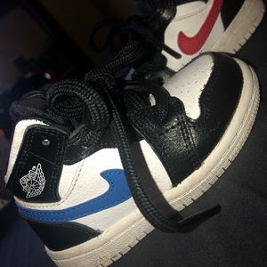 Multi swoosh air Jordan 1 mid